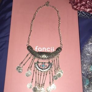 Sliver Tone Southwestern Squash Necklace!